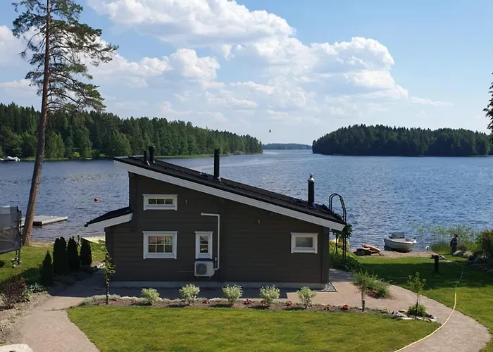 Дом отдыха Stunning Log 45m2 On The Shore Of Kallavesi. *